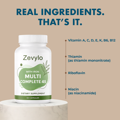 Zevylo® Multi-Complete 45 Bariatric Multivitamin with Iron Capsules